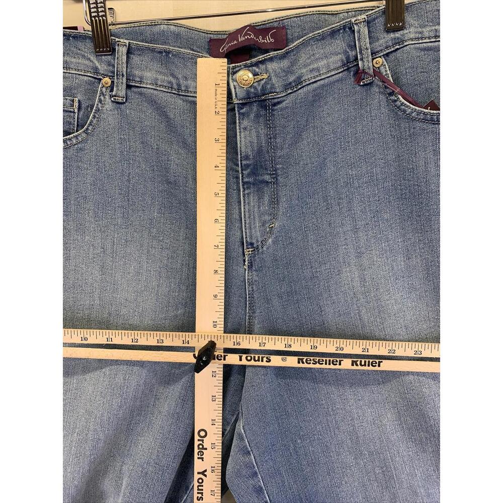 Gloria Vanderbilt Amanda Stretch Slimming Blue Jeans Size 18 NWT-6197 - Picture 4 of 10